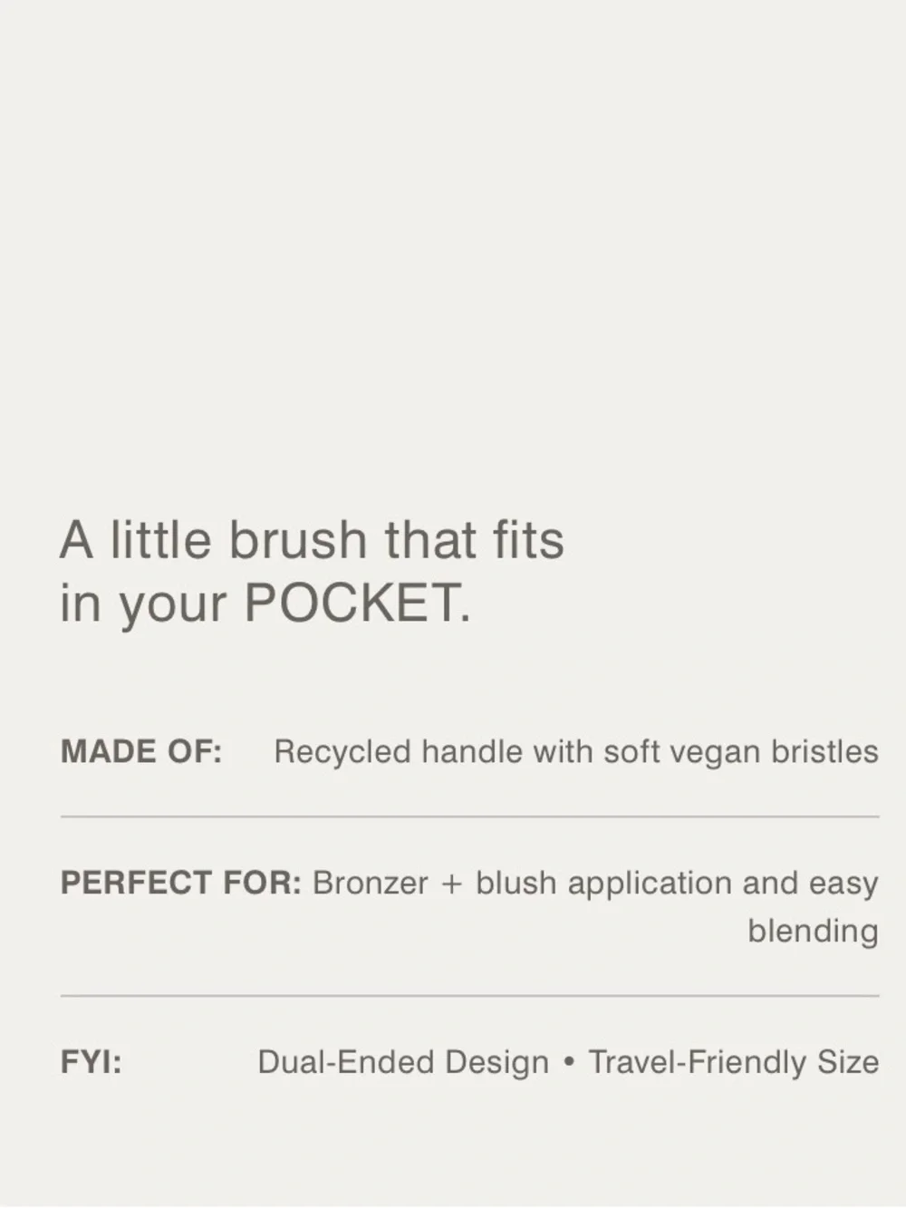 RHODE Pocket Brush